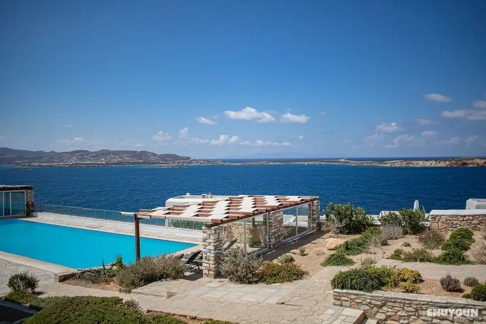 Villa 78 m2 in Agia Irini, 350 Meter to the Beach for 4 Guests With Pool Access - Öne Çıkan Resim