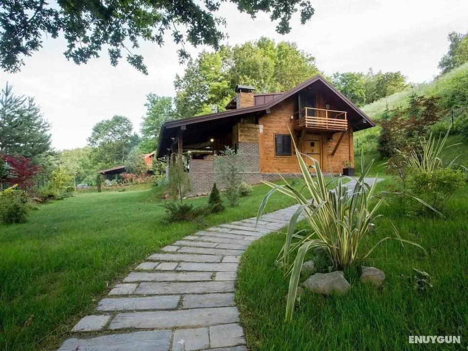 Amazing Chalet with Private Garden, Hot Tub, Sauna, Great Location by the River - Dış Mekan