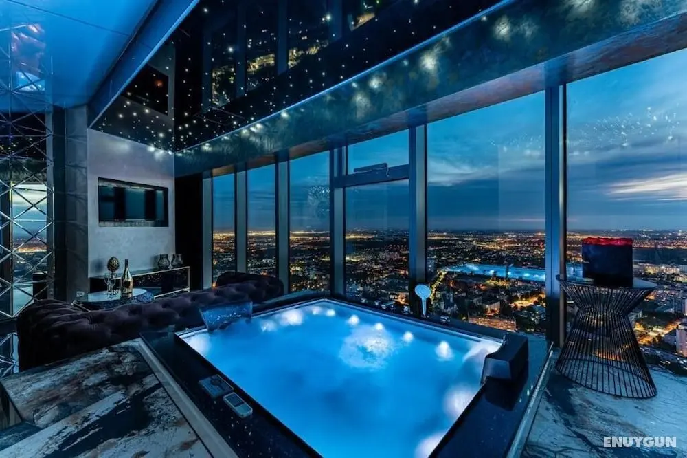 Apartamenty Sky Tower z wanną przy oknie - Öne Çıkan Resim