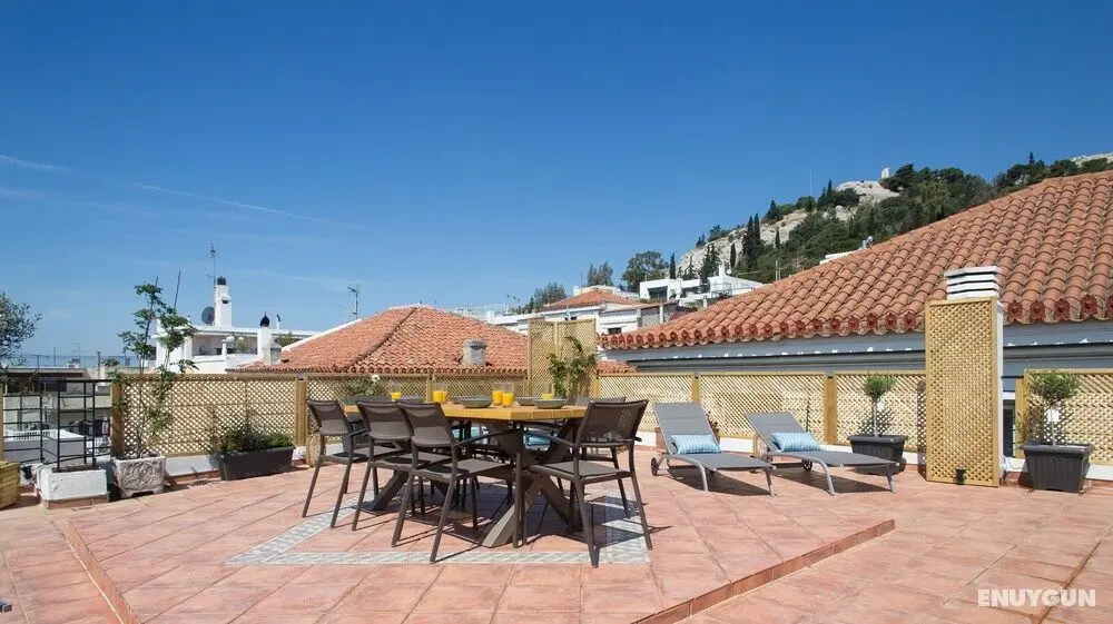 Apartment 130m² homm - Roof Garden with Acropolis View - Dış Mekanlar