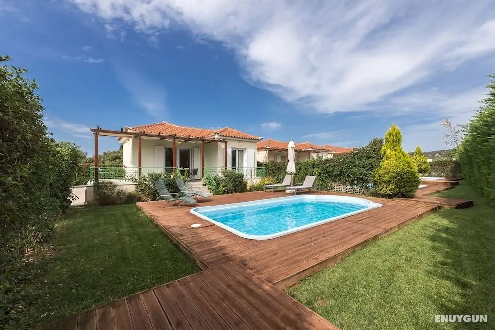Artemis Villa with Private Pool 250m to the beach - Dış Mekan