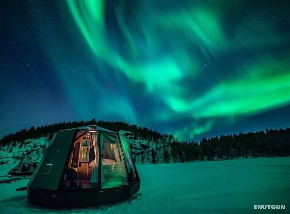 Aurora Hut Dundret Lapland - Öne Çıkan Resim