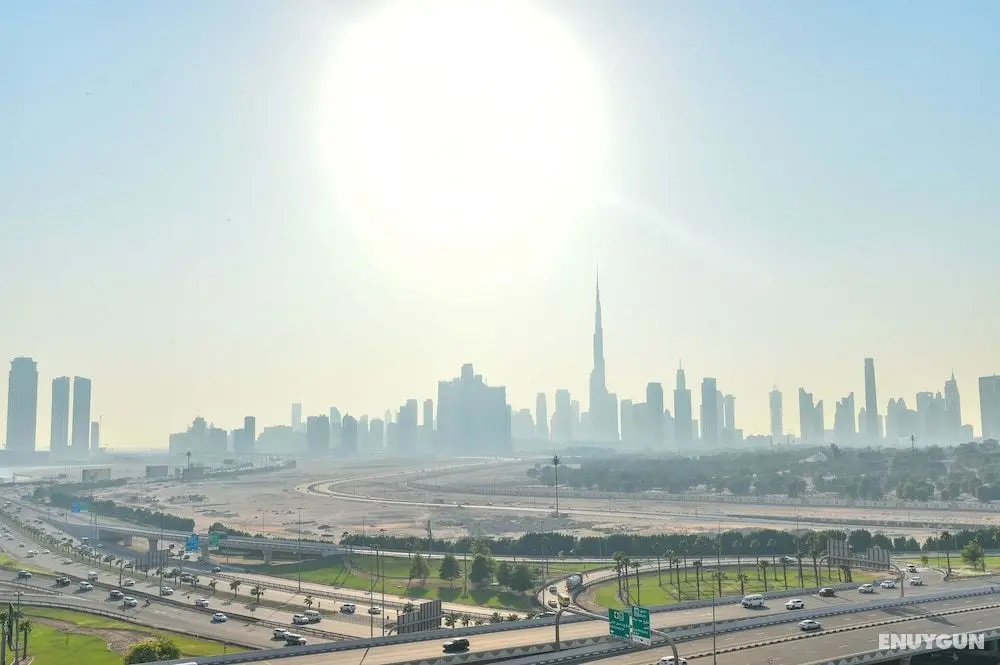 Azizi Studio Apt with Burj Khalifa View - Dış Mekan