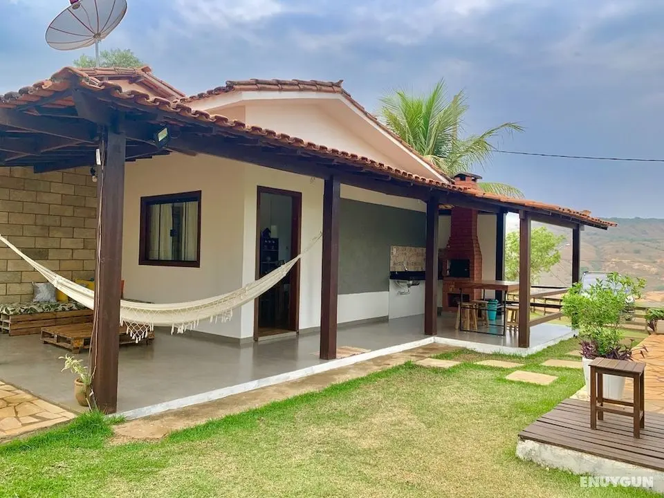 Charme e Aconchego - Casa para 10 pessoas com 3 quartos - Dış Mekanlar