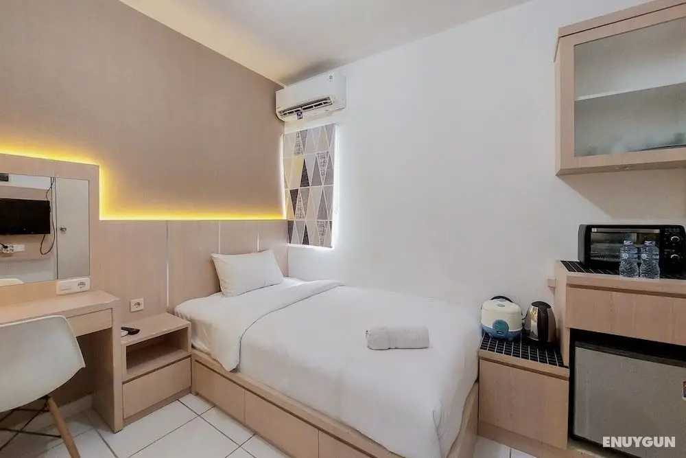 Cozy And Minimalist Studio (No Kitchen) At Aeropolis Apartment - Öne Çıkan Resim