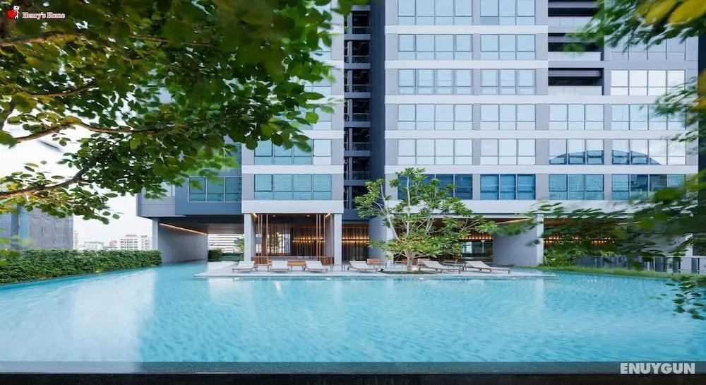 Cozy One Bedroom Condo in Nana Asoke - Havuz