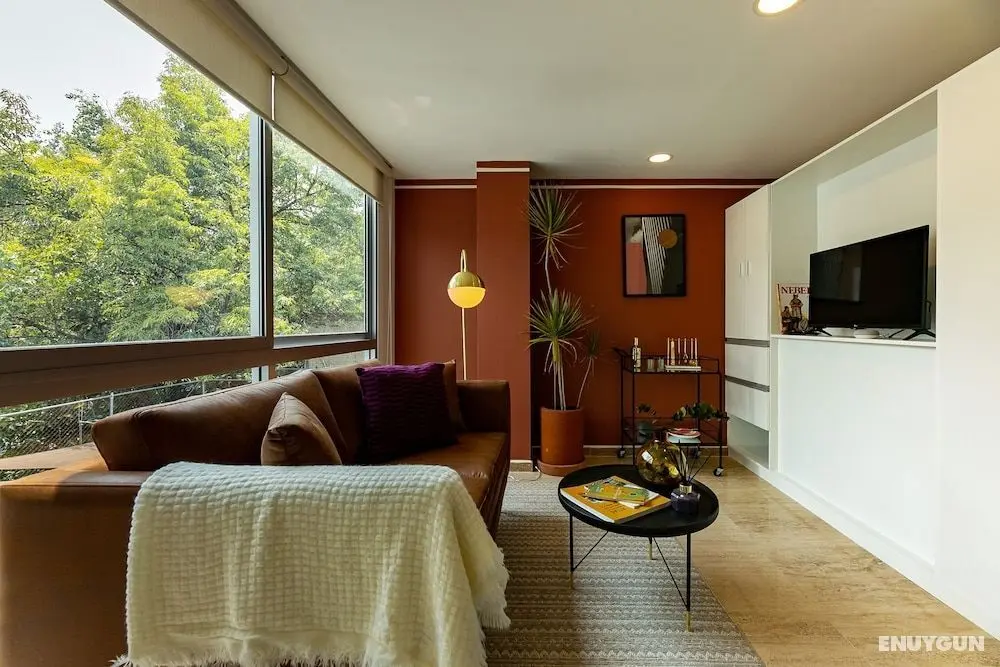 Cute Studio on top Floor in Condesa - Öne Çıkan Resim