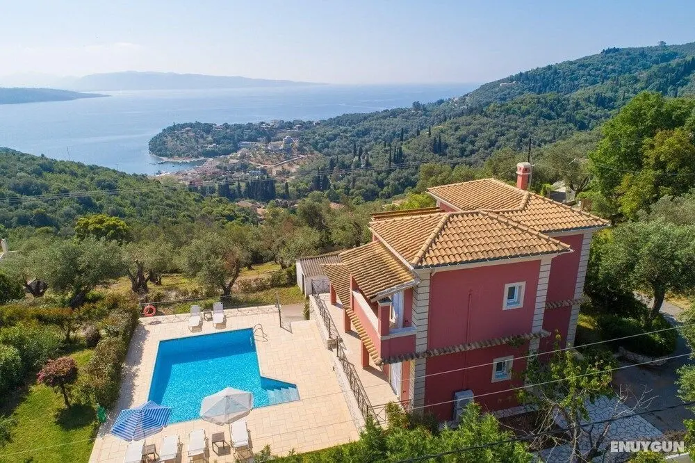 Villa Eleni Agios Stephanos Large Private Pool Walk to Beach Sea Views A C Wifi Eco-friendly - 1462 - Oda