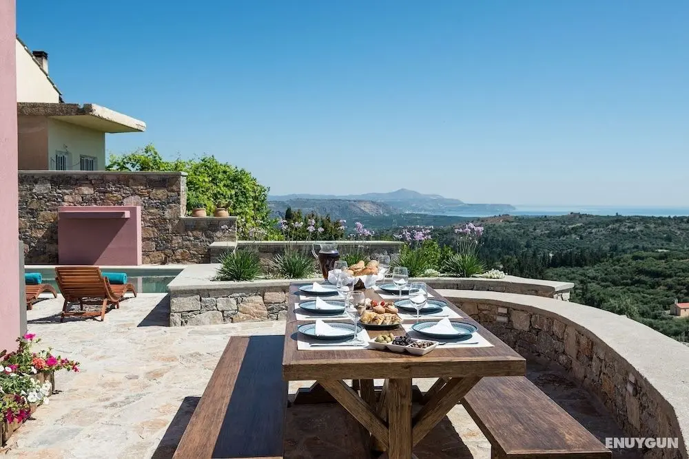 Elevated Peaceful Villa With Private Heated Pool Jacuzzi and Panoramic Views - Oda