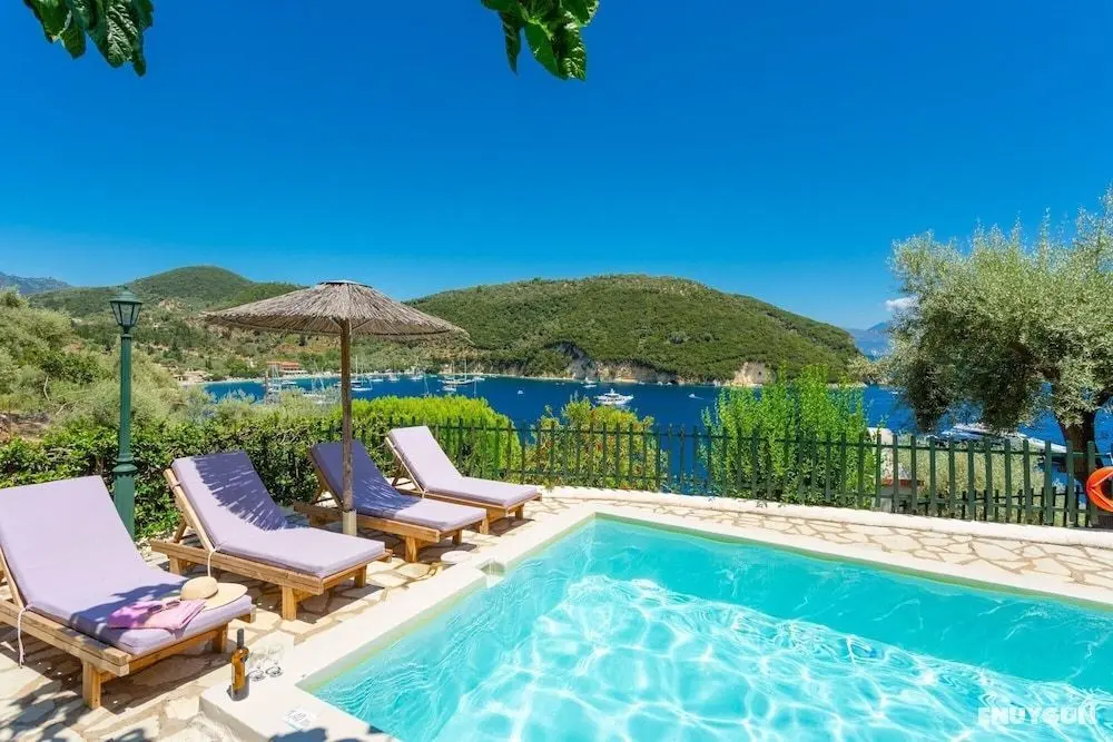 Villa Flisvos Large Private Pool Walk to Beach Sea Views A C Wifi - Oda