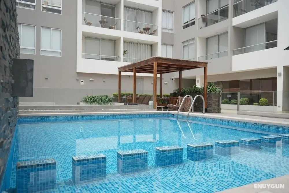 GLOBALSTAY. Martino 2BR Apartments. Sea View, Pool, Gym, BBQ - Öne Çıkan Resim