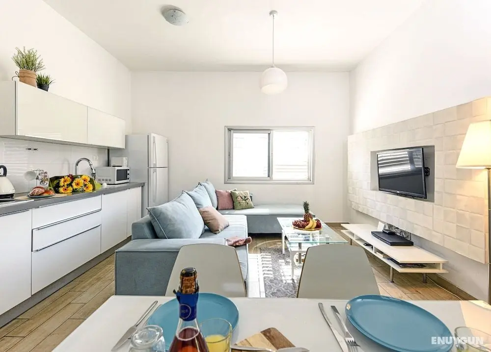 Heart of TLV-Modern wBalcony- 3BD & 3BR - Öne Çıkan Resim