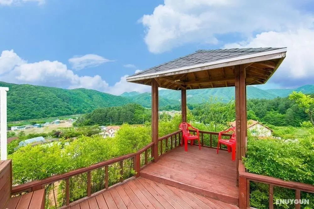 Hongcheon On The Hill Pension - Dış Mekan
