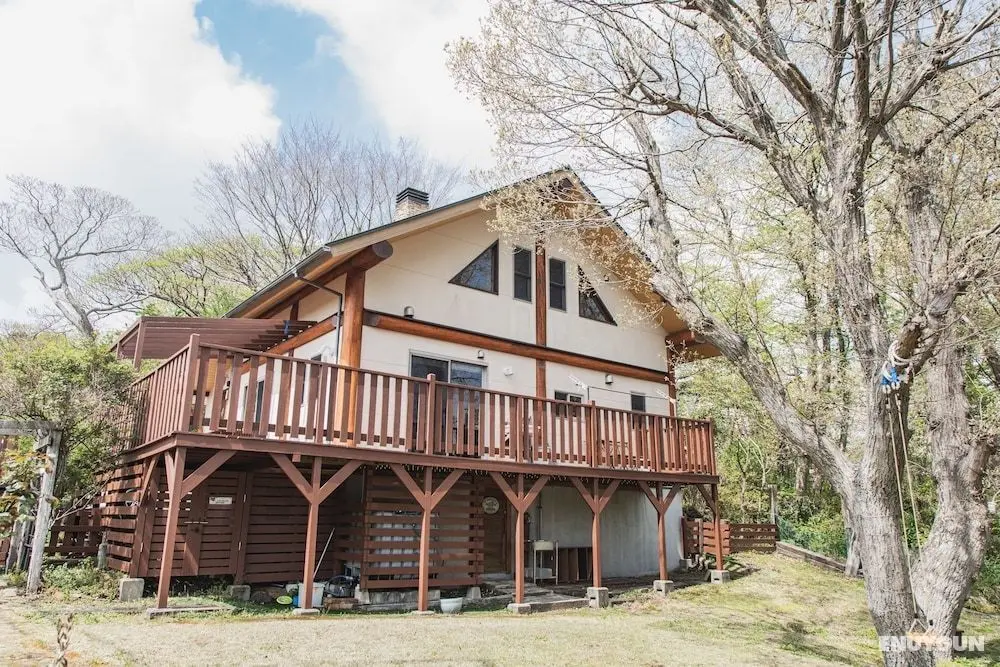 Izu House Luxury Log with Cozy Fireplace - Dış Mekan