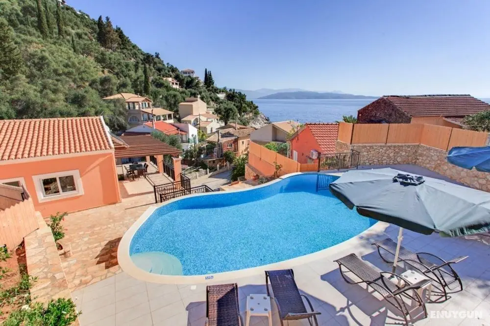 Villa Konstantinos Large Private Pool Walk to Beach Sea Views A C Wifi - 354 - Öne Çıkan Resim