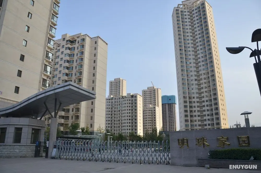 Lanzhou Longshang Mingzhu Apartment Three-bedroom suite - Dış Mekan