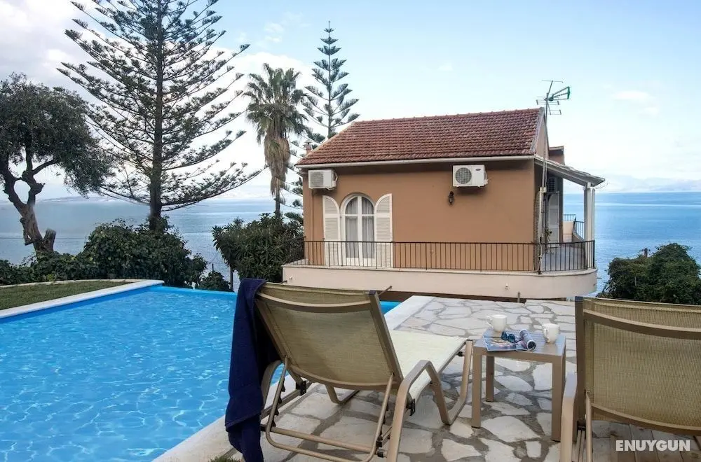 Villa Litsa Large Private Pool Walk to Beach Sea Views A C Wifi - Oda