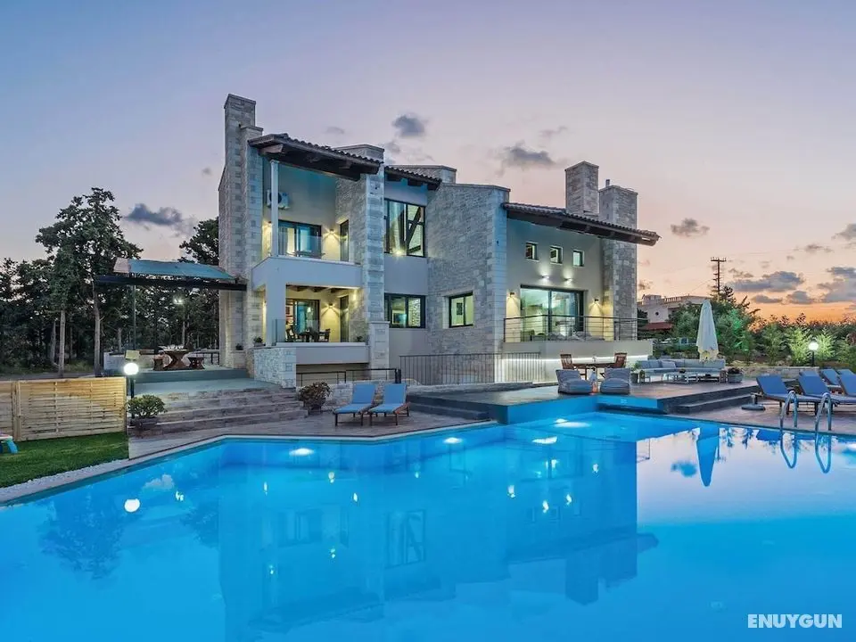 Luxury Villa With Breakfast Included, Near Sea and City, Ping Pong, Childrens Area and BBQ - Dış Mekan