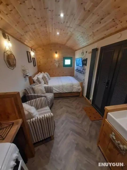 Luxury Shepherds Hut With Spa Hot Tub on Anglesey - Oda