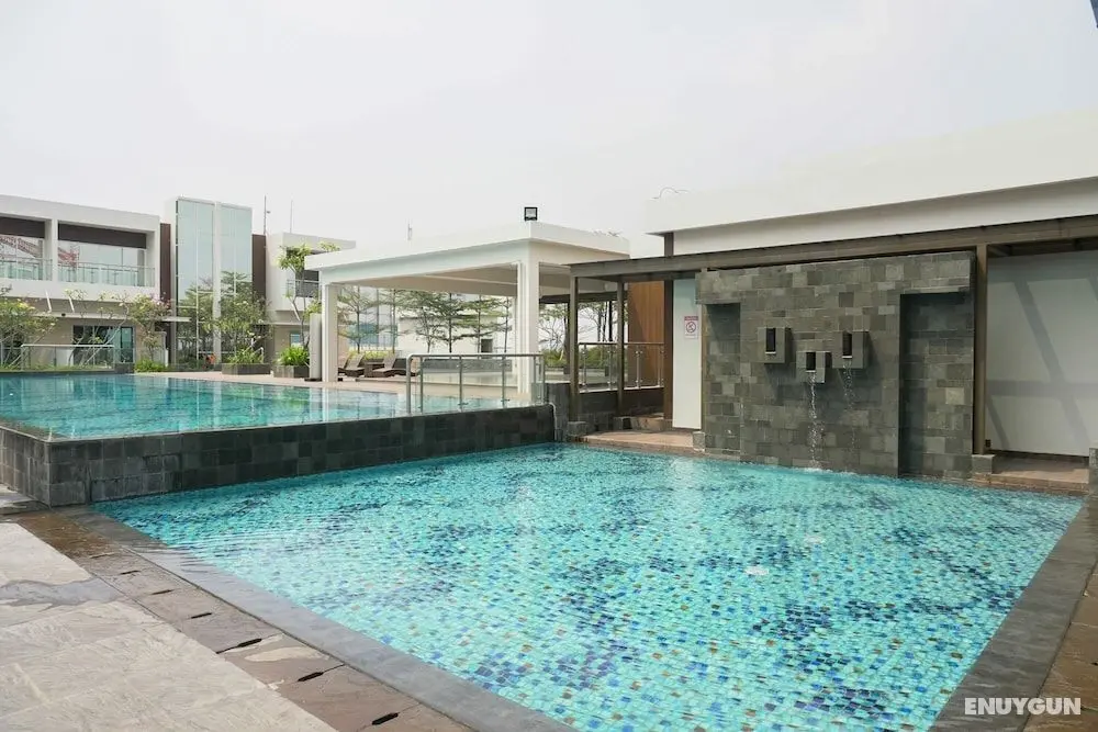 Modern Look 1BR at Brooklyn Alam Sutera Apartment - Dış Mekan