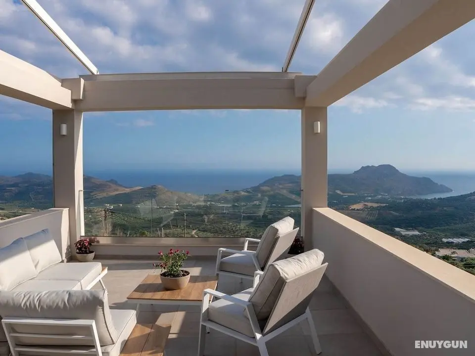 Modern Villa w Private Pool in Plakias, Jacuzzi, Children Area, Ping Pong Table, Walk to Restaurant - Öne Çıkan Resim