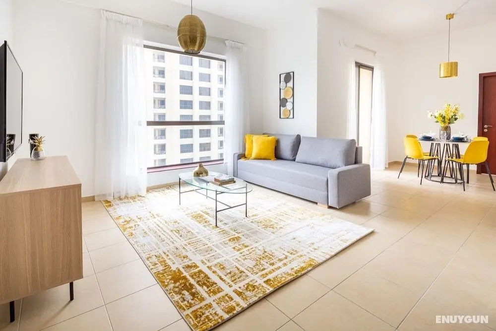 Radiant & Alluring 1BR Apartment W/ Marina Views - Öne Çıkan Resim