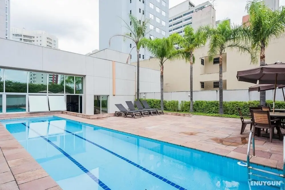 Ri711 Flat Close to Av Paulista - Havuz