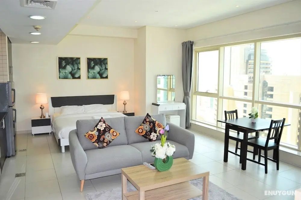 Sea view furnished STUDIO with balcony in Marina - JMI - Öne Çıkan Resim