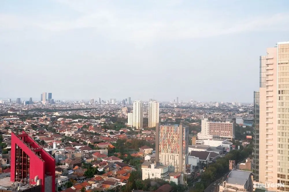 Spacious High Floor 2BR at Taman Beverly Apartment - Oda Manzaraları