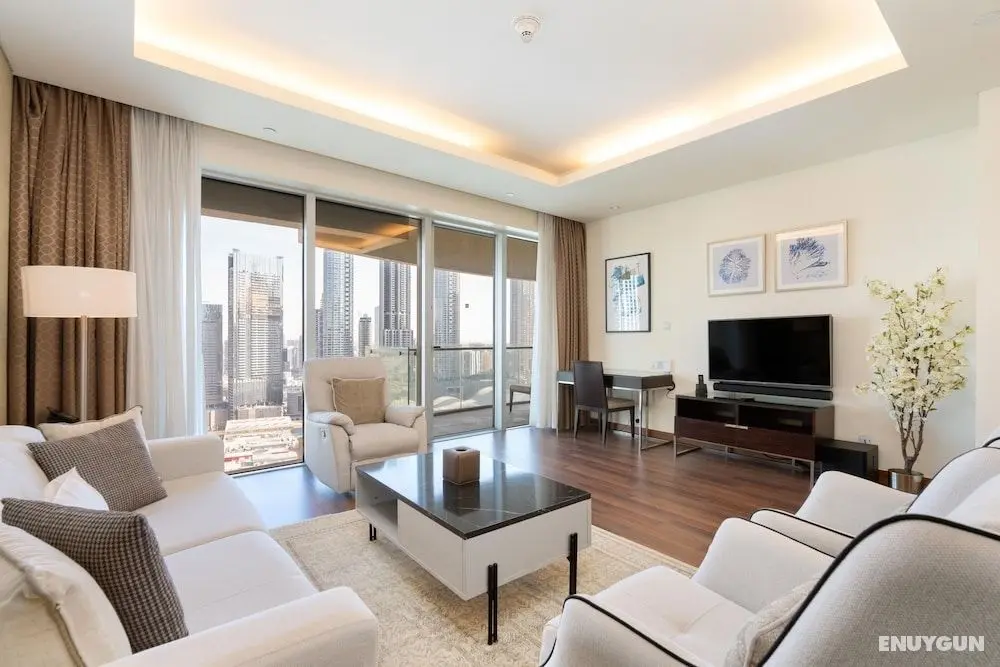SuperHost - Glamorous Apt with Terrace Overlooking Skyline I Address Dubai Mall - Öne Çıkan Resim