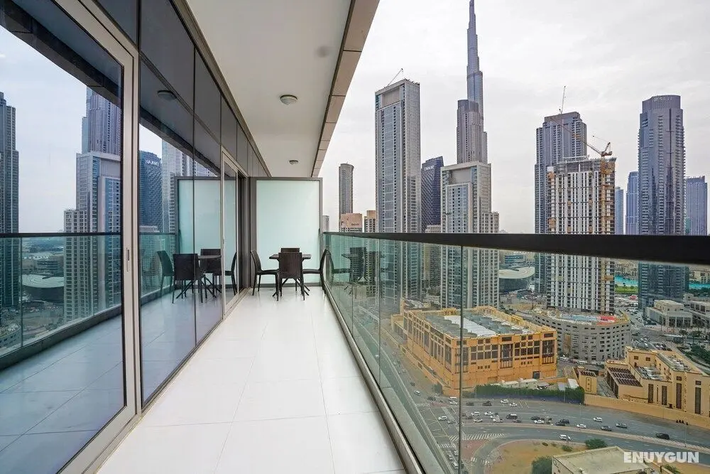 Tanin - Chic Apt With Infinity Pool and Burj Khalifa View - Dış Mekan