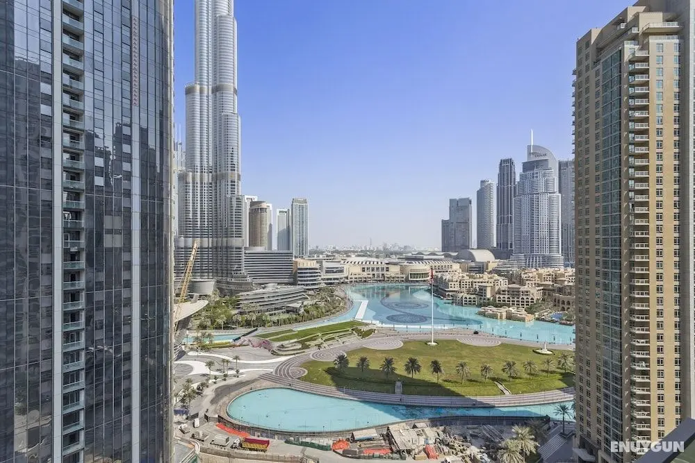 WelHome - Luxury Apartment Facing Burj Khalifa With Terrace - Oda Manzaraları