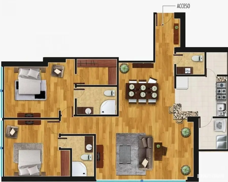 Wonderful Penthouse With Parking Security in Santa Fe - Oda