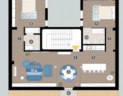 Casa da Barroca: spacious A-location designer loft Oda Düzeni