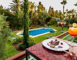 Double Room in a Charming Villa in the Heart of Marrakech Palm Grove Havuz