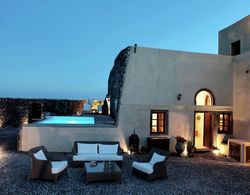 Extravagant Villa, on top of Hill, Views of Vineyards and Village Megalochori Dış Mekan