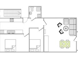Newly-renovated 2-bedroom Apartment in Charlottenlund İç Mekan