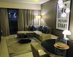 Quill Residence One Bedroom Apartment Burj Khalifa View Oda Düzeni