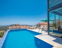 Triplex Villa With Sauna Pool and Sea View in Kas Oda