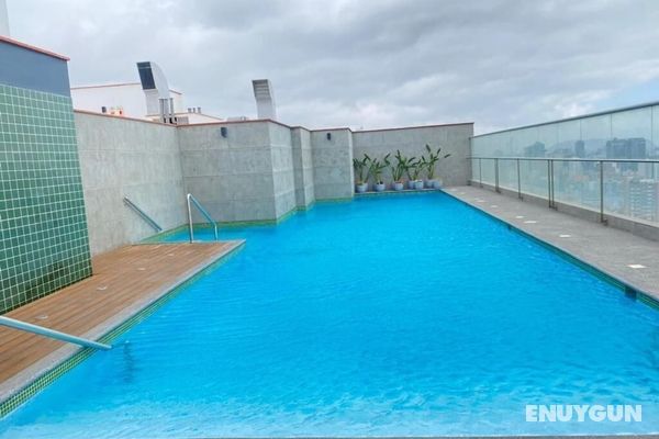 Apartamento con piscina gratis Dış Mekan