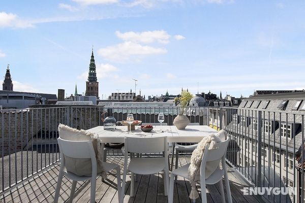 Beautiful Penthouse Apartment With Rooftop Terrace Just By Kongens Nytorv Öne Çıkan Resim