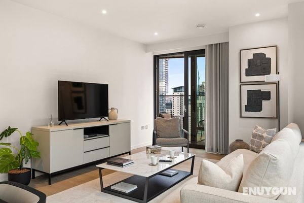 Deluxe two Bedroom Canary Wharf Apartment With River Views Öne Çıkan Resim