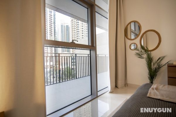 Monty - Elegant Apt With Balcony Minutes from Burj Khalifa Dış Mekan