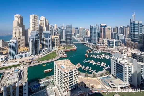 Spectacular Studio Apartment in Dubai Marina Öne Çıkan Resim