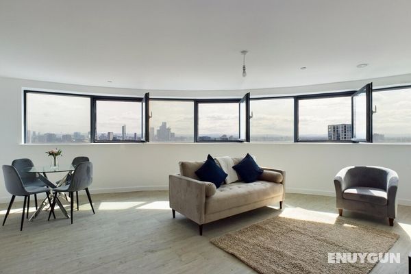 Superb 2BD Apartment in Salford With a View Öne Çıkan Resim