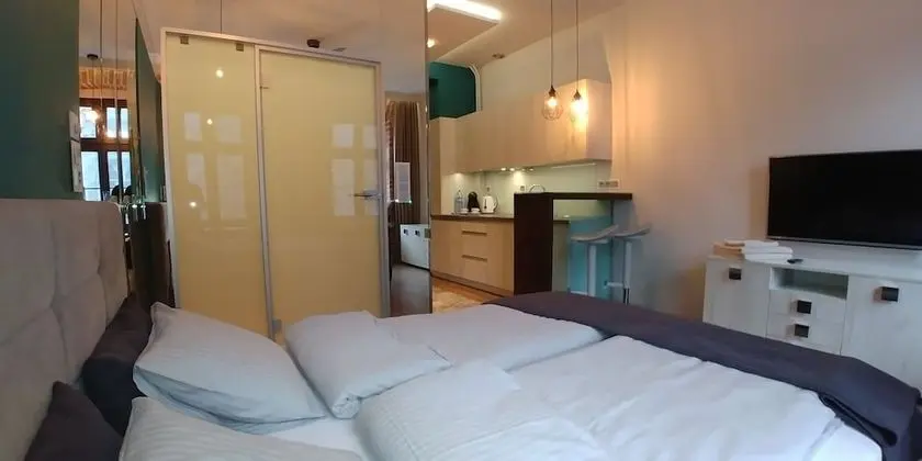 Design Stüdyo Süit, 1 Büyük (Queen) Boy Yatak, Şehir Manzaralı