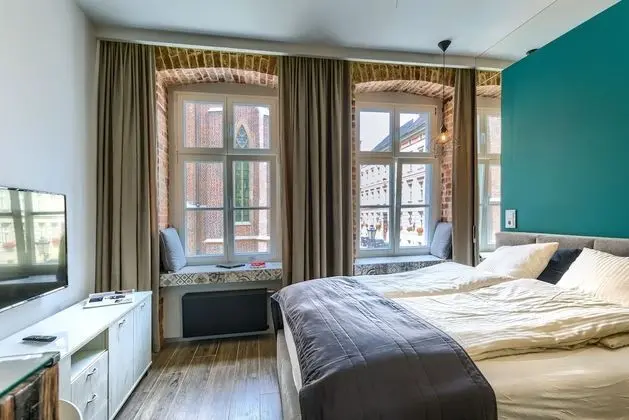 Design Stüdyo Süit, 1 Büyük (Queen) Boy Yatak, Şehir Manzaralı