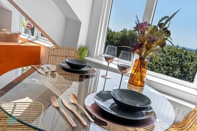 Luxury Apart Daire, Özel Banyo, Deniz Manzaralı (The Penthouse)