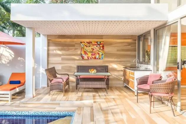 Deluxe Villa, 2 Yatak Odası, Havuz Manzaralı, Plaj Kenarı