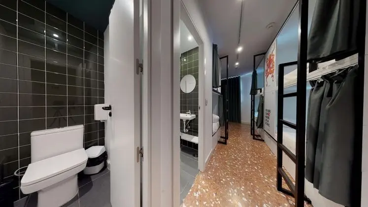 Ortak Ranzalı Oda, Karma Ranzalı Oda, Özel Banyo (1 Bed in 4-Bed Dorm)